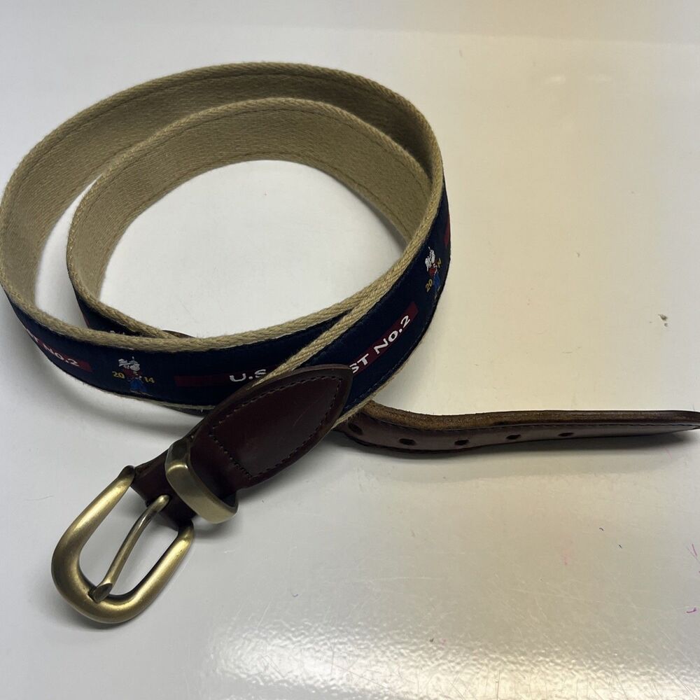 YRI Pinehurst No. 2 Belt US Open 2014 Golf Canvas Fabric Leather 42/105